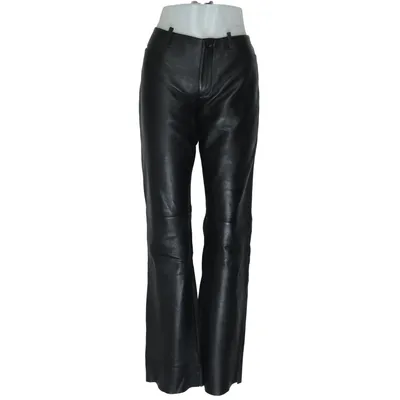Leather pants (Black) from Cami Leather, Polyester