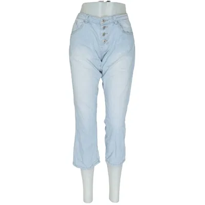 Jeans (Blue, White) from Place du Jour Cotton, Elastane