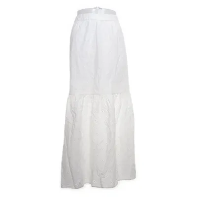 Långkjol (Vit) från Lindex Bomull