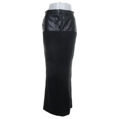 Maxi rok (Zwart) van H&M Studio Katoen, Elastaan, Leer