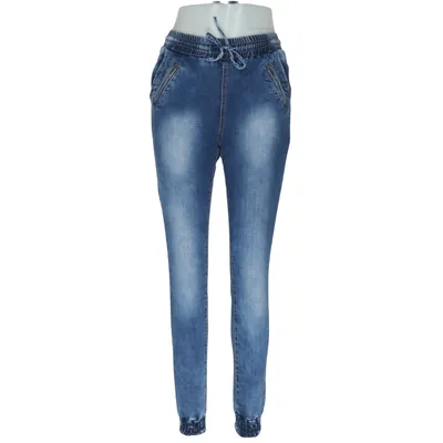 Jeans (Blå) fra Miss RJ Bomuld, Elastan, Polyester