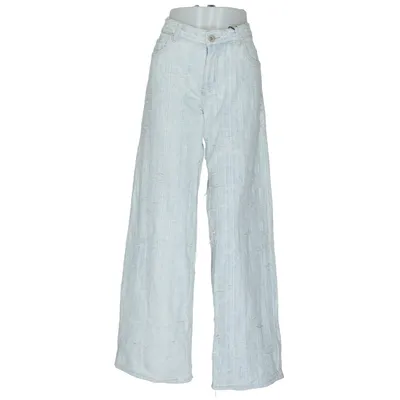 Jeans (Blå, Vit) från Bershka Bomull