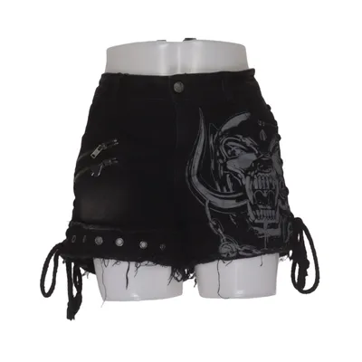 Jeansshorts (Sort) fra Motörhead Bomuld, Elastan, Polyester
