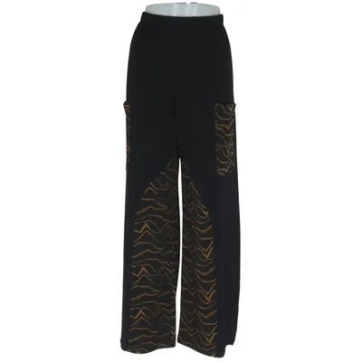 Palazzo pants (Black, Gold) from AKH Fashion Elastane, Polyester