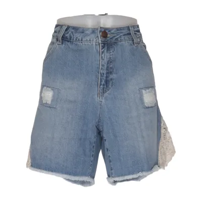 Jeans Shorts (Blau) von Denim Identity by Zizzi Baumwolle