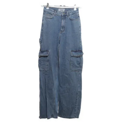 Cargo broek (Blauw) van New Look Denim Katoen, Polyester