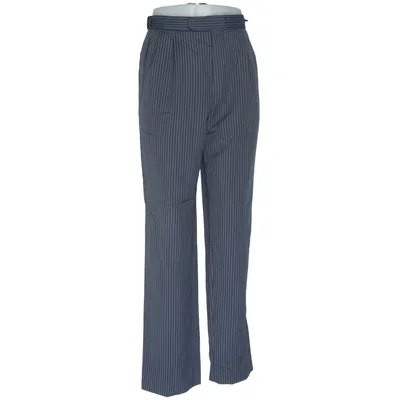 Suit pants (Blue) from Masterhand Polyester, Viscose, Wool