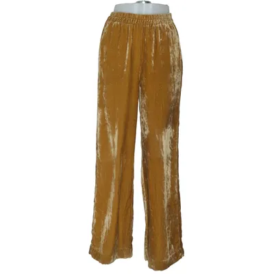 Palazzobyxor (Gul) från Solotre Acetat, Silke, Viskos
