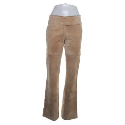 Leren broek (Bruin) van Elements Leer, Polyester