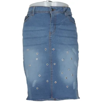 Jeanskjol (Blå) från Beloved Bomull, Elastan, Polyester