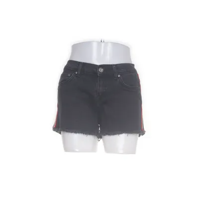 Denim shorts (Zwart) van Anti Blue Katoen, Elastaan
