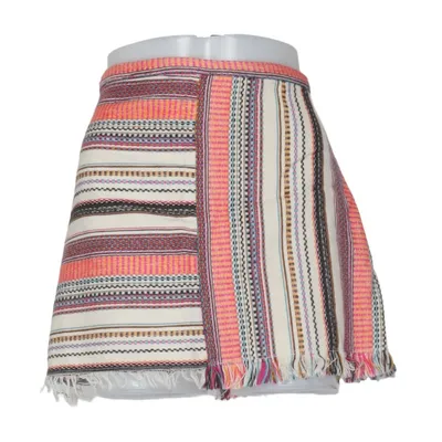 Jupe (Beige, Multicolore) de Zara Trafaluc Coton