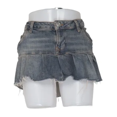 Jeansnederdel (Blå) fra BDG by Urban Outfitters Elastan, Genanvendt bomuld