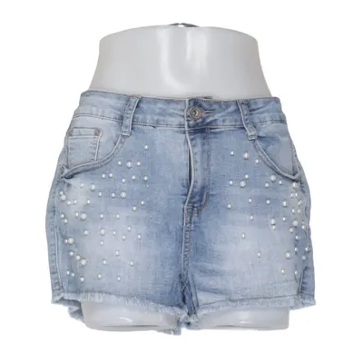 Short en jean (Bleu) de Fashion Jeans Coton, Élasthane, Polyester