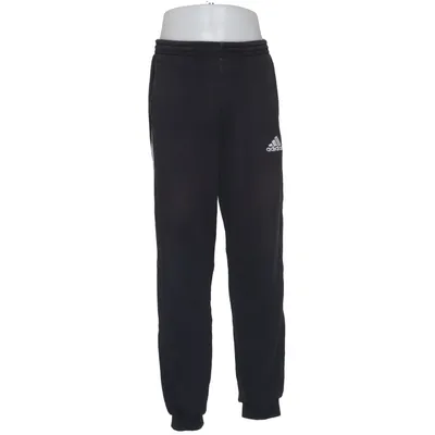 Sweatpants (Black, White) from Adidas Cotton, Polyester