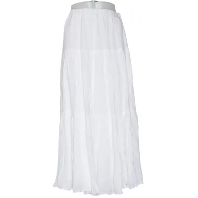Maxi skirt (White) from Stradivarius Viscose