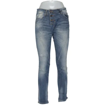Jeans (Blå) fra Please Vintage Glam Bomuld, Elastan