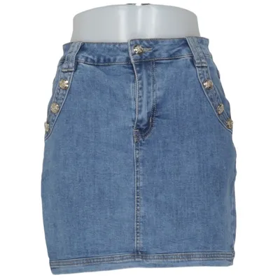 Jupe en jean (Bleu) de Monday Premium Coton, Élasthane, Polyester