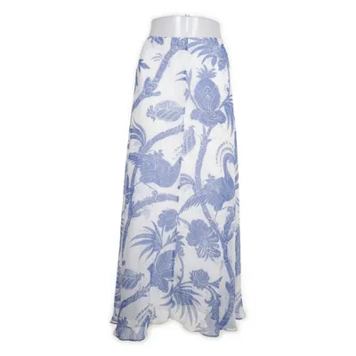 Maxi skirt (White, Blue) from H&M Trend Polyester, Viscose