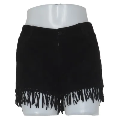 Leren shorts (Zwart) van Reiko Katoen, Leer