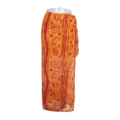 Wrap skirt (Red, Orange) from Pyramid Cotton, Viscose