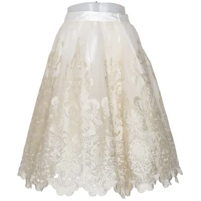 Jupe (Blanc, Or) de Chi Chi London Polyamide
