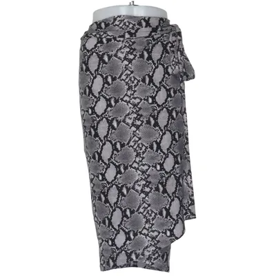Jupe portefeuille (Gris, Noir, Blanc) de New Look Curves Élasthane, Polyester