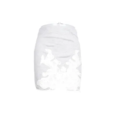 Kjol (sportliches Sweatermaterial mit eingenähte Spitzendetails) från Zara W&B Collection Bomull