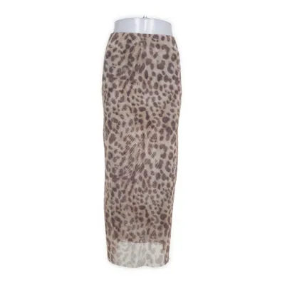 Maxi skirt (Beige, Brown) from Zara Polyester
