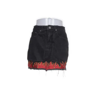 Denim skirt (Black, Multicolored) from Liquor N Poker Cotton