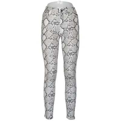 Spijkerbroek (Grijs, Wit, Zwart) van Cindy H Katoen, Elastaan, Polyester