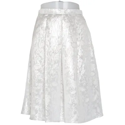 Nederdel (Sølv) fra Miss Selfridge Metallfiber, Polyester, Viscose