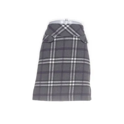 Skirt (Gray, Purple, White) from Okay Polyester, Wool