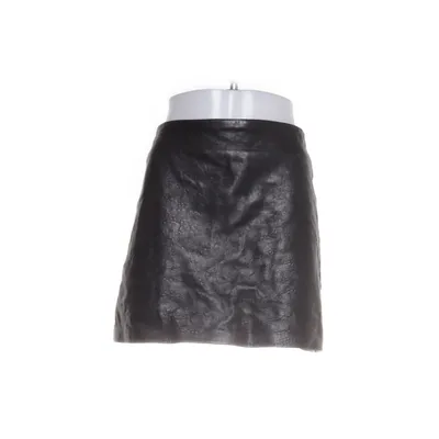 Leren rok (Zwart) van Reformation Leer, Viscose