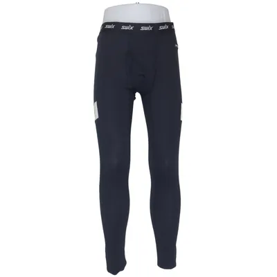 Baselayer-bukser (Sort) fra Swix Polyester, Uld