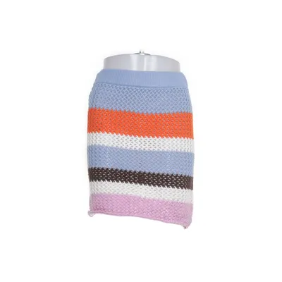 Kjol (Blå, Flerfärgad) från Romee Strijd x NA-KD Akryl, Bomull