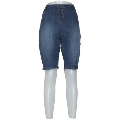 Denim shorts (Blauw) van Instinct Katoen, Elastaan