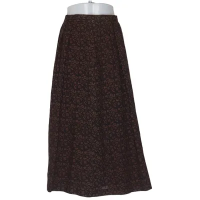Jupe longue (Marron) de Dots Polyamide, Laine