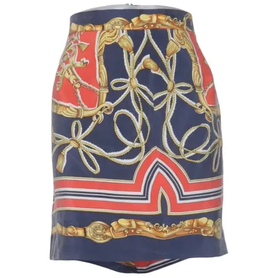 Skirt (Blue, Red, Multicolored) from Renato Nucci Acetate, Silk