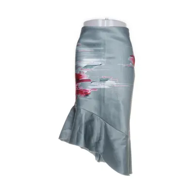 Kjol (Turkos, Flerfärgad) från H&M Conscious Collection Exclusive Polyester, Silke, Viskos