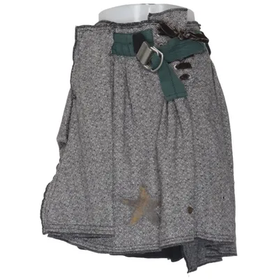 Skirt (Gray, Black) from Sabotage Acrylic, Polyester, Wool