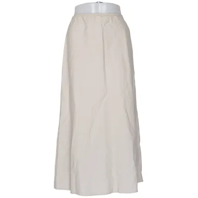 Maxi skirt (Beige) from Uniqlo Elastane, Linen, Polyester, Viscose