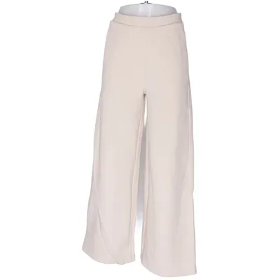 Palazzo broek (Beige) van Zara Katoen, Elastaan, Polyester