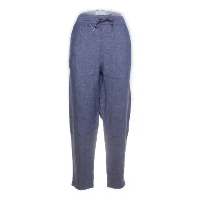Pants (Blue) from L.O.G.G by H&M Linen, Polyester, Cotton