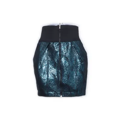 Kjol (Blå, Svart, Flerfärgad) från TRF Collection Bomull, Metallfiber, Polyester