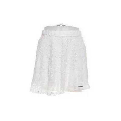 Kjol (Vit) från Abercrombie & Fitch Bomull, Elastan, Nylon