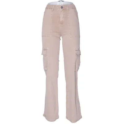 Cargobyxor (Beige) från My Tina's Bomull, Elastan