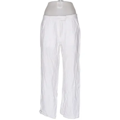 Pantalon patte d'éléphant (Blanc) de Machine Coton, Lin, Viscose