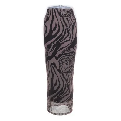 Långkjol (Svart, Beige) från Shein Polyester