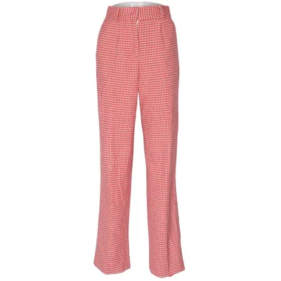 Broek (Rood, Wit) van Must Have Elastaan, Polyester, Viscose